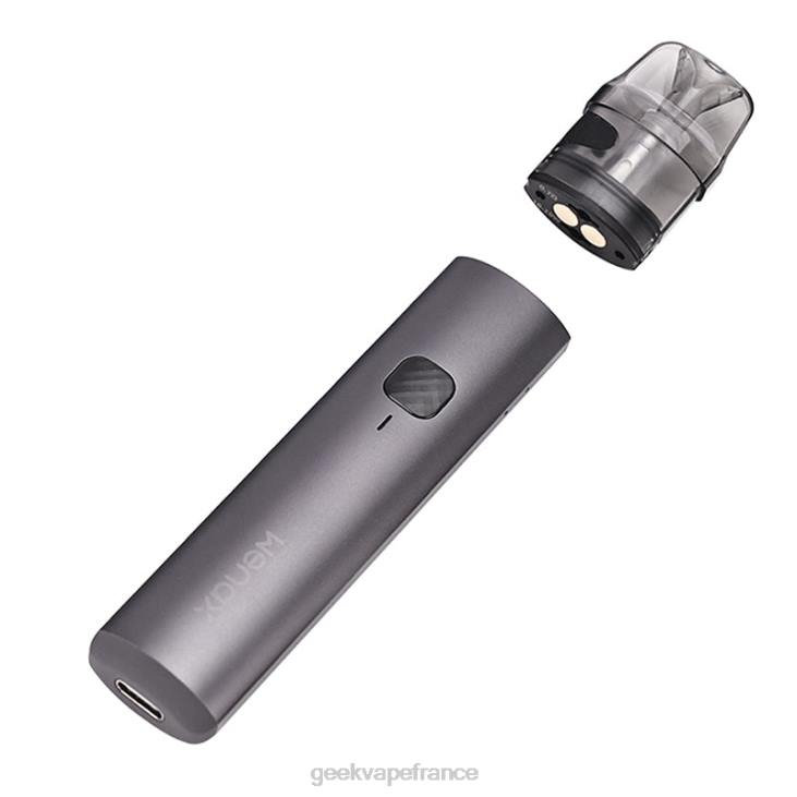 Geek vape Paris - kit de démarrage wenax h1 1000mah GeekVape gris sidéral DD21D119