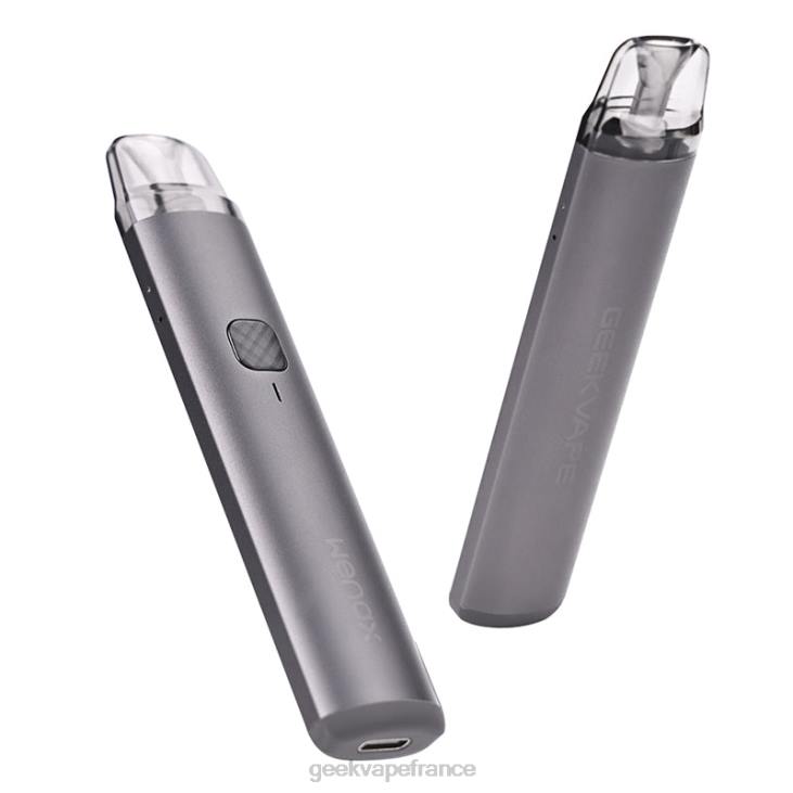 Geek vape Paris - kit de démarrage wenax h1 1000mah GeekVape gris sidéral DD21D119