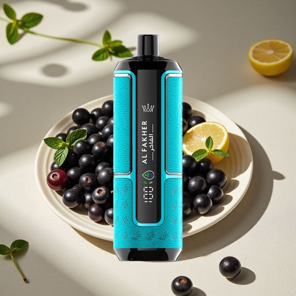 Al Fakher Crown Bar 15K Hypermax Disposable Vape Kit Cassis Menthe 22ml 15 000 Puffs