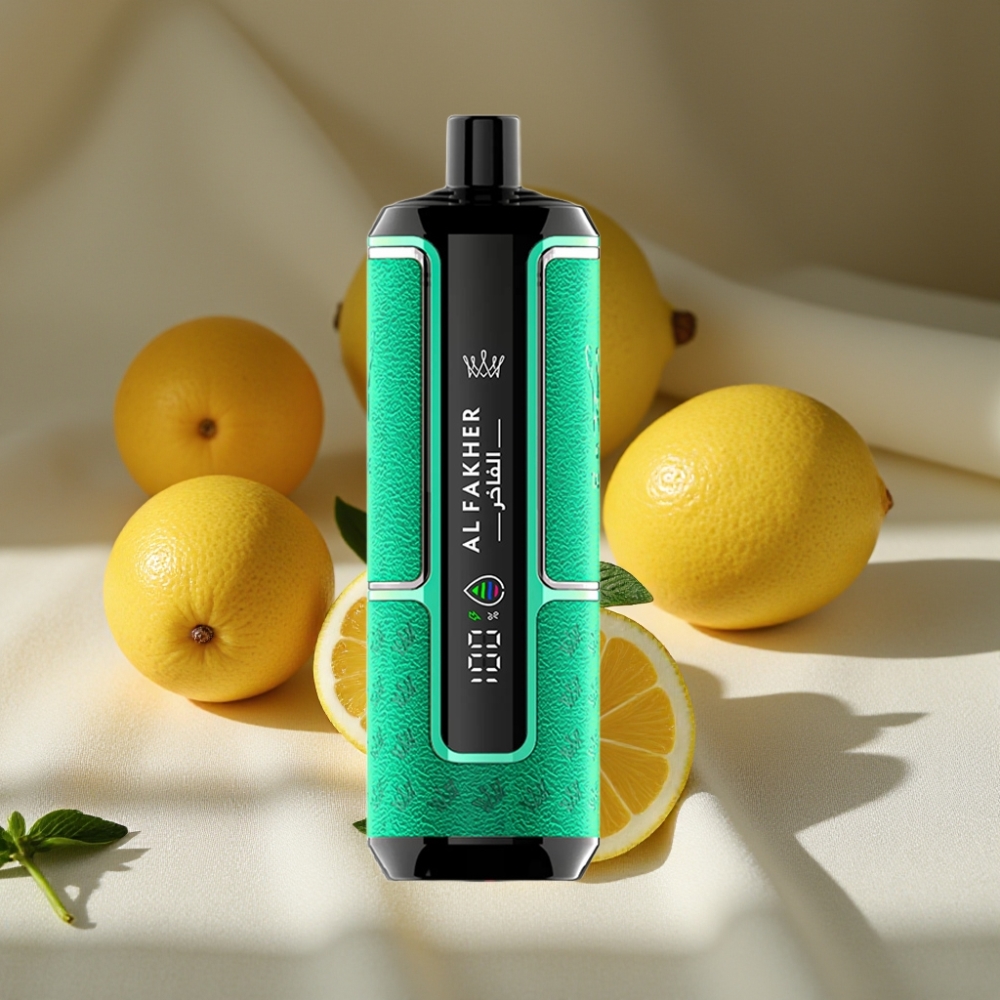 Al Fakher Crown Bar 15K Hypermax Disposable Vape Kit Citron Menthe 22ml 600mAh