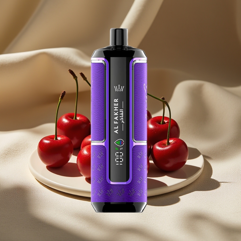 Al Fakher Crown Bar 15K Hypermax Disposable Vape Kit Fête Cerise 22ml 600mAh Type-C
