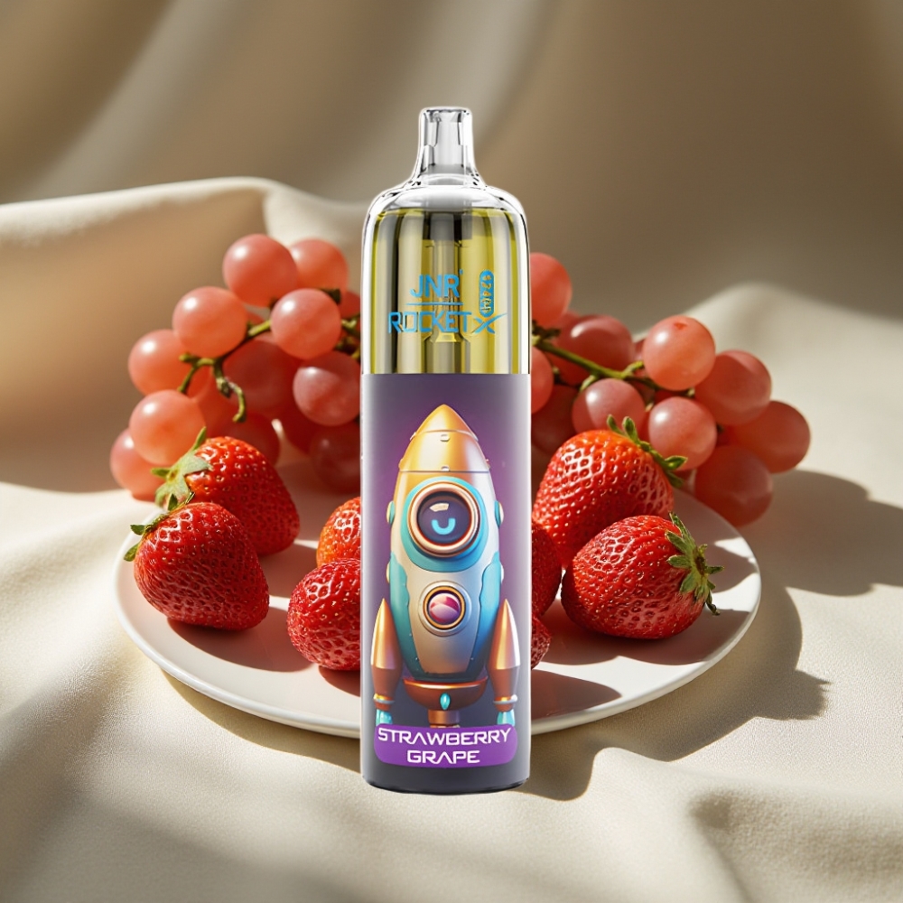 JNR Rocket-X 12400 Puffs Airflow Réglable RGB Fraise Raisin