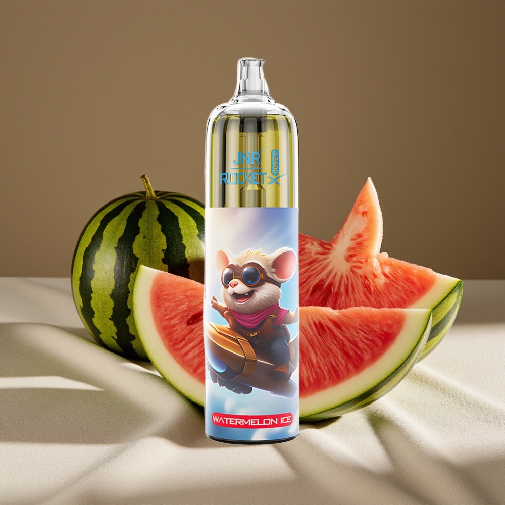 JNR Rocket-X 12400 Puffs Rechargeable Type-C Airflow Réglable Pastèque Glacée