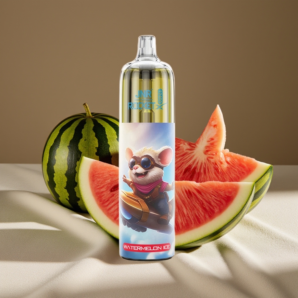 JNR Rocket-X 12400 Puffs Rechargeable Type-C Airflow Réglable Pastèque Glacée