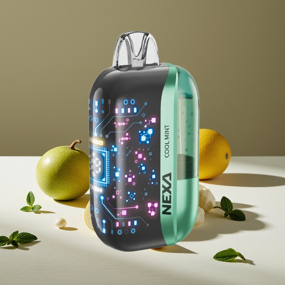 NEXA Ultra 50000 Puffs Disposable Vape Menthe Glacée 20ml 5% Nicotine Type-C