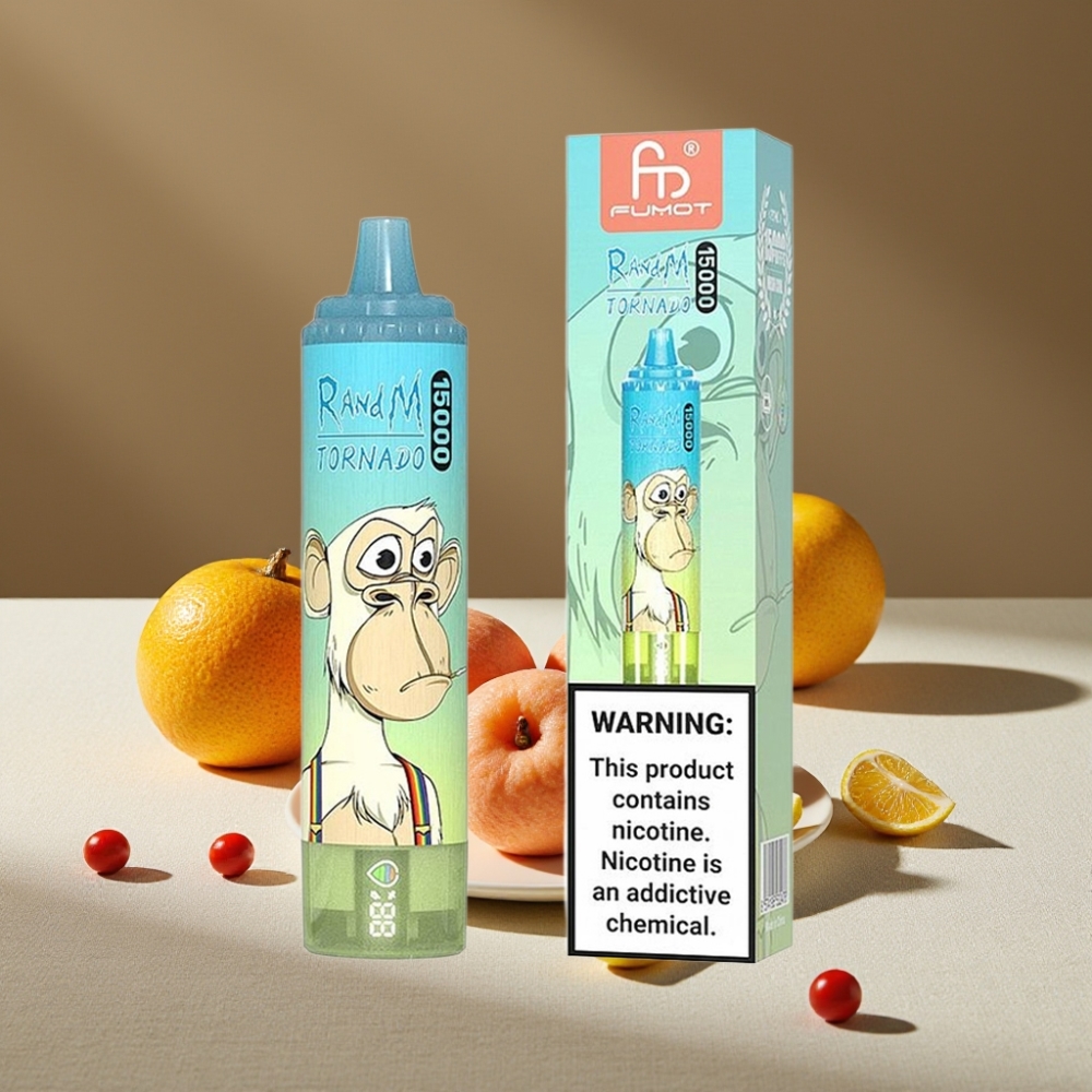 Fumot RandM Tornado 15000 Puffs 25ml 850mAh Mesh Coil Glace Pop Type-C LCD