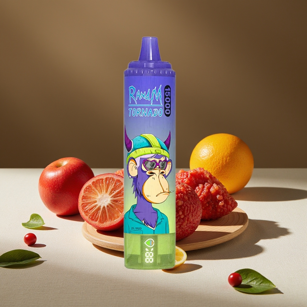 Fumot RandM Tornado 15000 Puffs 25ml 850mAh Mesh Coil Type-C Vimto