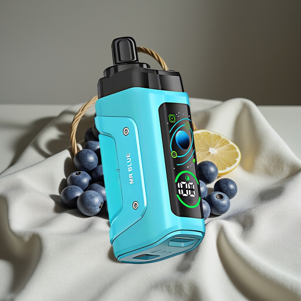 Razz Bar 45000 Puffs Rechargeable Type-C 1.0 Ohm Mesh Mr Bleu