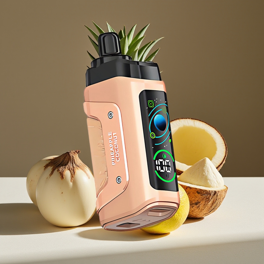 Razz Bar 45000 Puffs Rechargeable Type-C Ananas Noix de Coco