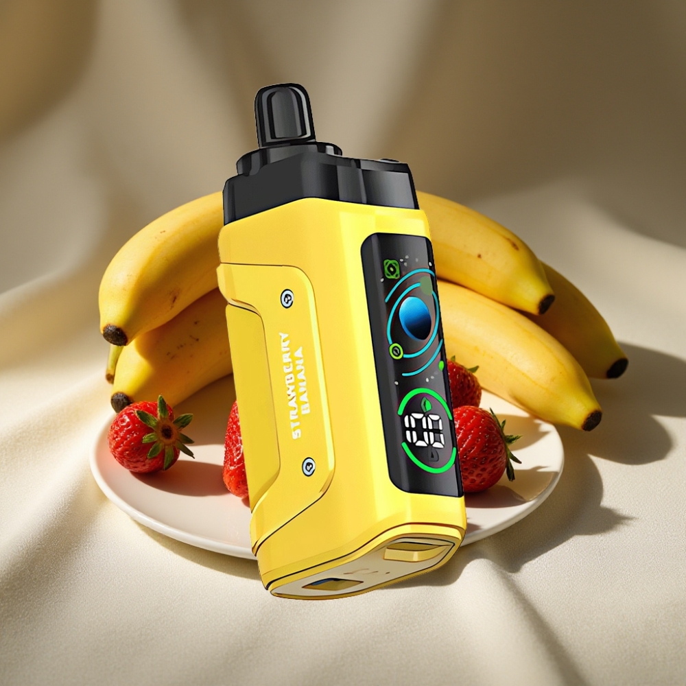 Razz Bar 45000 Puffs Rechargeable Type-C Fraise Banane Disposable Vape